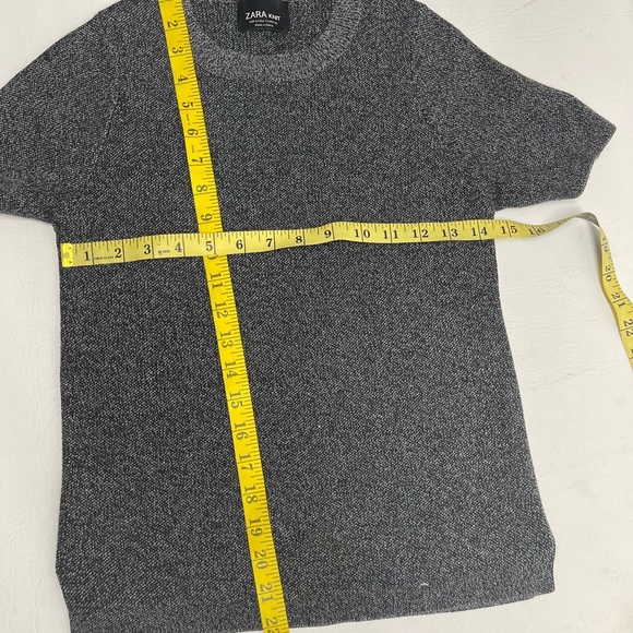 Zara Knit womens top size Small charcoal color - Picture 3 of 4